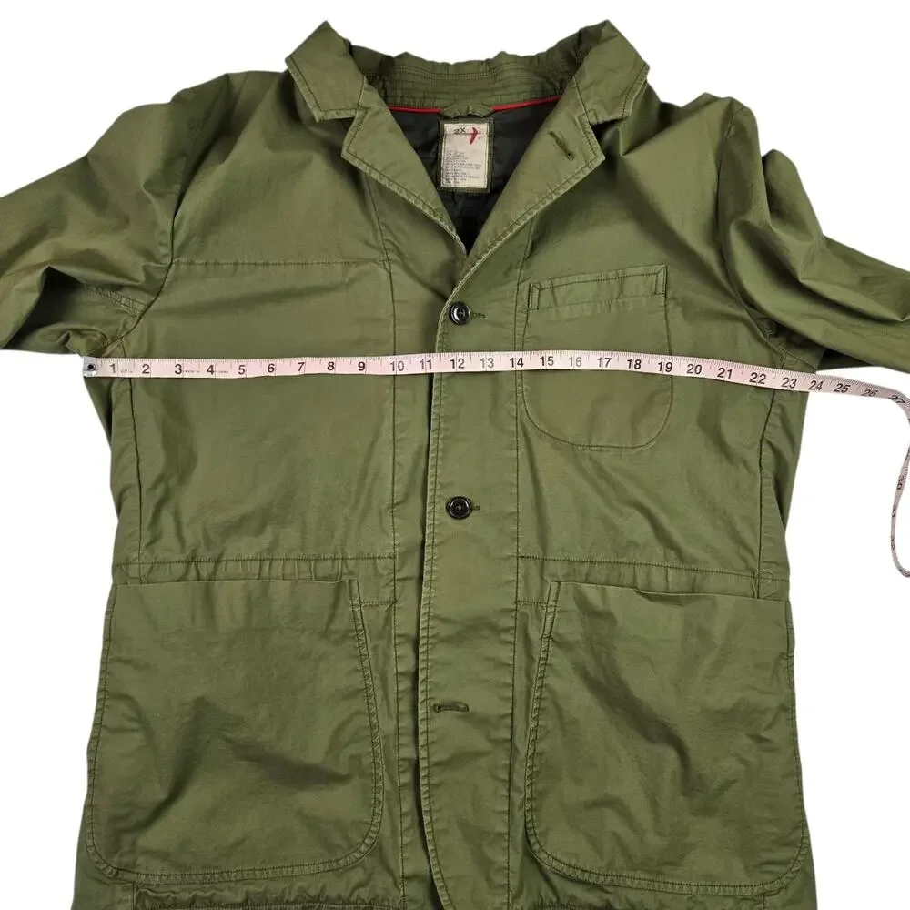 Mens Relwen Flyweight Flex Blazer Size 2X XXL Green *flaw* - Picture 10 of 12